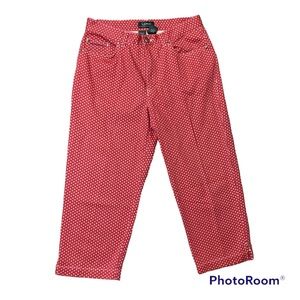 Lauren Ralph Lauren Size 8 Capris, Terracotta Pink Southwestern